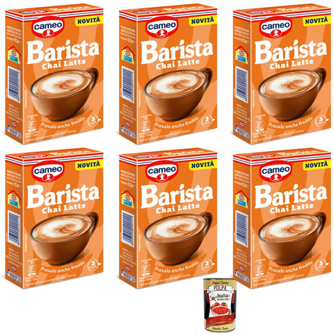 Cameo Kategorien 6x Cameo Ciobar Barista Chai Latte Chai-type flavored drink preparation, with black tea extract, ginger and cin + Italian Gourmet polpa 400g