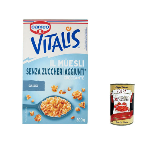 Cameo Vitalis Müesli Senza Zuccheri Aggiunti Müesli ohne Zuckerzusatz 3x italienisch Original