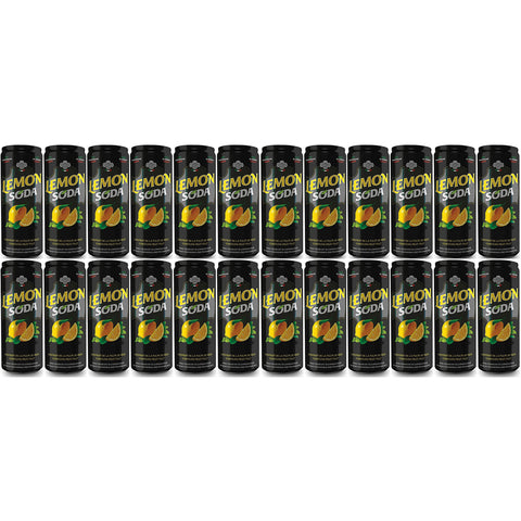Campari 25 Dosen a 0,33L Lemon Soda Lemonsoda aus italienischen Zitronen a 330ml mit Fruchtfleisch inc.6,00€ EINWEG (ohne Pfand) Original italienisch