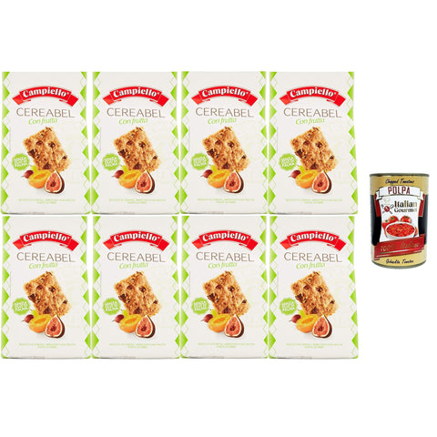 Campiello Cereabel biscotti frollini ai cereali con frutta senza olio di palma Cereabel Müsli-Mürbteigkekse mit Früchten ohne Palmöl 8x220 g italienisch