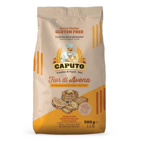 Caputo Teffmehl 6x Caputo Fior di Avena Vollkorn-Hafermehl, glutenfrei, 500 g