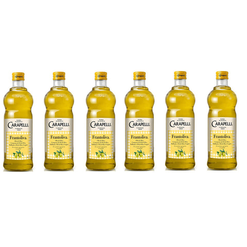 Carapelli Frantoliva Olio di Oliva Olivenöl mit Raffinierten und Nativen Olivenölen 6x1l Original italienisch Feinkost