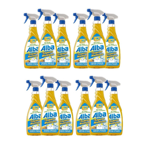 CHANTECLAIR Allzweckreiniger 12x Alba Spray Sapone Multiuso Gel Ecologico Umweltfreundliche Mehrzweck-Gelseife 650ml