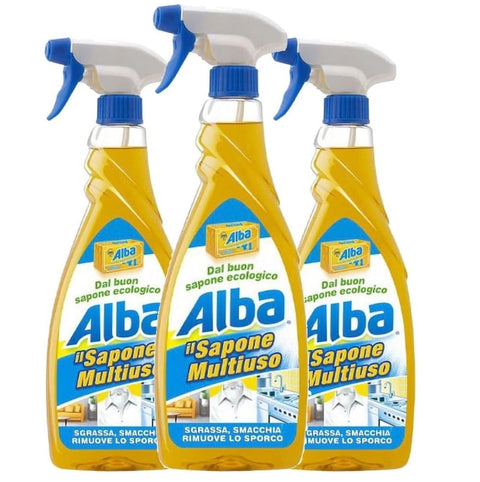 CHANTECLAIR Allzweckreiniger 3x Alba Spray Sapone Multiuso Gel Ecologico Umweltfreundliche Mehrzweck-Gelseife 650ml