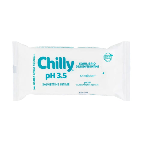Chilly Intimduschen 4x Chilly pH 3.5 Salviettine Intime Anti-Geruchs-Intimtücher SONDERANGEBOT 8002410034486