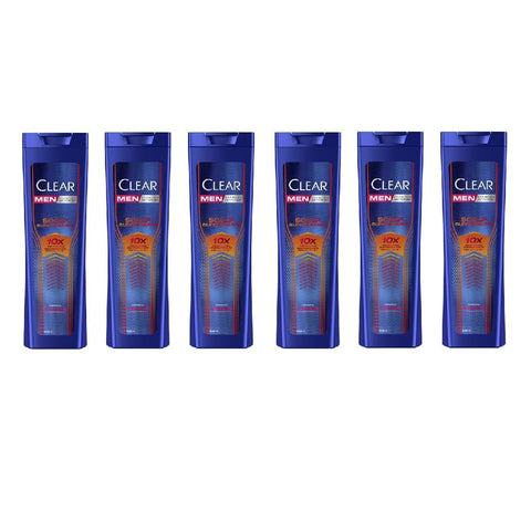 Clear Shampoos Clear Men Shampoo Antiforfora Scalp Super Charge 6x 225ml 8720181858741