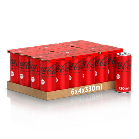 Coca-Cola Coke Cola Zero Dose Coca ohne zucker Italian alkoholfreies Getränk 330 ml 72x italienisch Original