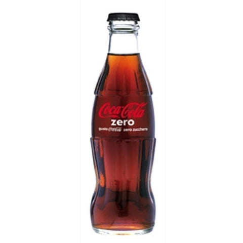 Coca-Cola KARTON 24 COCA COLA ZERO GLASFLASCHE 330 ml italienisch Original
