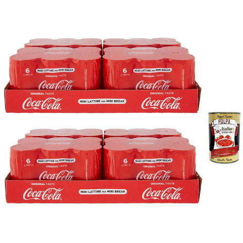Pure Erfrischung mit unverwechselbarem Coke Geschmack in der stylischen Mini 48x150ml Original italienisch Getränk