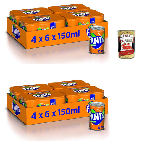 CocaCola Fanta Original Taste - Dosen mit italienischem Orangensaft ohne Konservierungsmittel 100% recycelbare erfrischender Geschmack funkelnde