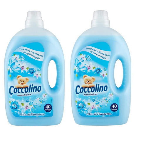 2x Coccolino Ammorbidente Diluito Aria di Primavera Verdünnter Weichspüler Frühlingsluft 40 Wäschen 3 Lt italienisch Original