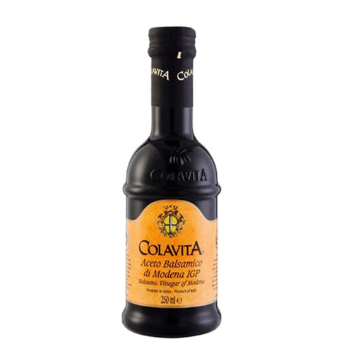 Colavita Koch- & Backzutaten Colavita Aceto Balsamico di Modena IGP, I.G.P, Balsamico-Essig aus Modena 250ml Glasflasche Original italienisch BESCHÄDIGTES ETIKETT 8001876552442