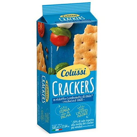 Colussi Crackers reduziertes Salz gesalzen 500g kekse cookies Salzgebäck 3x Original italienisch