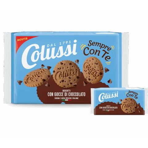 12x Colussi Sempre con Te frollino con Gocce di Cioccolato Schokoladenkekse 288 g