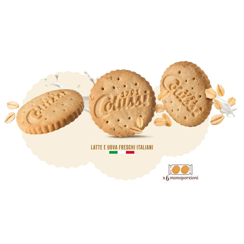 12x Colussi Frollino con latte e fiocchi d’avena Keks mit Milch und Haferflocken 288Gr