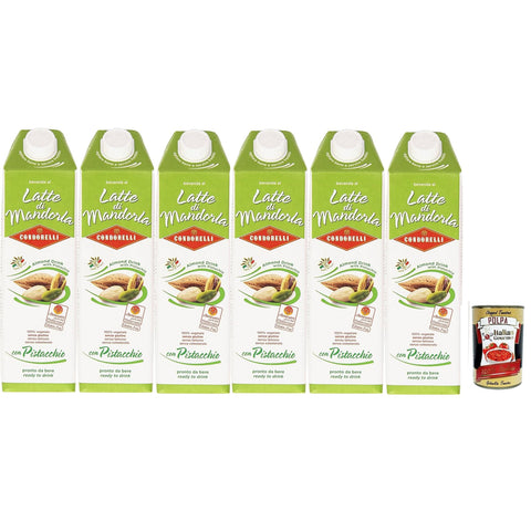 Condorelli Bevanda dolce alla mandorla e pistacchio, almond drink with pistachio 6x1l Original italienisch Mandel