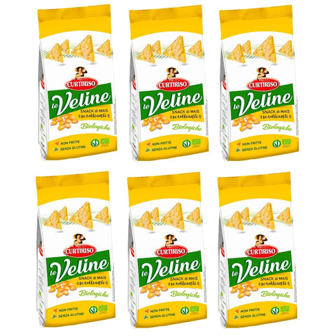 Curtiriso Chips Curtiriso Le Veline Snack di Mais Scrokkinati Biologico Bio Mais Snacks 100 g Chips italienisch Original 8017759647686