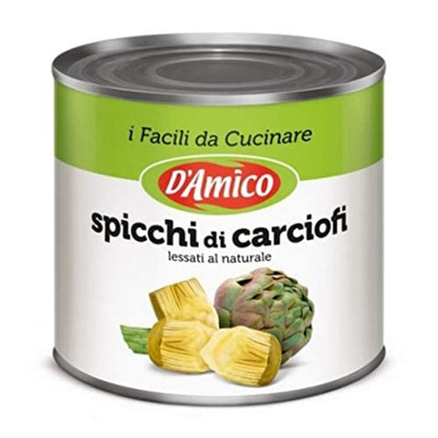 D'amico Gemüsegerichte D'amico Carciofi a Spicchi Artischocken in Keilen 2500g Dose Original italienisch 8005695002232