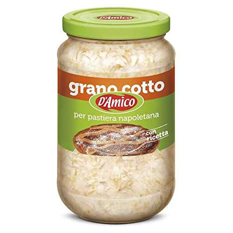 D'Amico Grano cotto per Pastiera Napoletana gekochte Weizenkörner Italie 1x580g Original italienisch Zutat