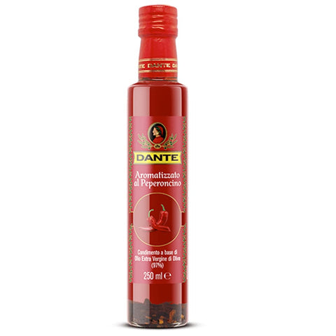 Dante condimento a base di olio aromatizzato al peperoncino Chili-Aroma-Dressing auf Ölbasis 6x 250ml