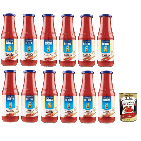 De Cecco Gemüse De Cecco Passata di Pomodoro Tomatenpaste Tomaten sauce 100% Italienisch 700 g Gemüse Original 8001250009852