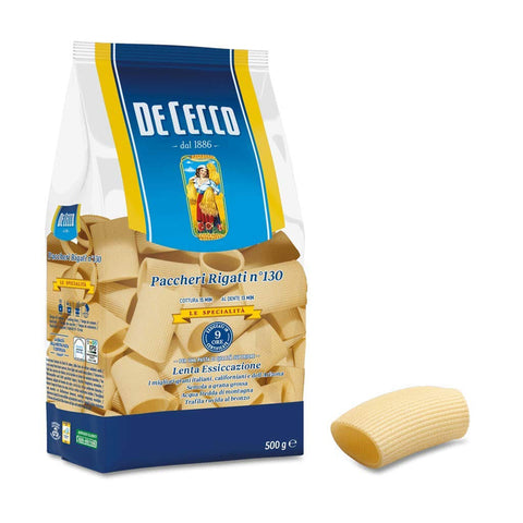 De Cecco 100% Pasta Paccheri Rigati n° 130 Nudeln 10x500g Original italienisch