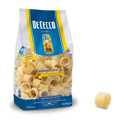 De Cecco Pasta De Cecco 100% Italienisch Calamarata n° 129 Nudeln 500 g 10x italienisch Original