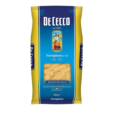 De Cecco 100% Tortiglioni n. 23 Nudeln 10x 500g Original italienisch