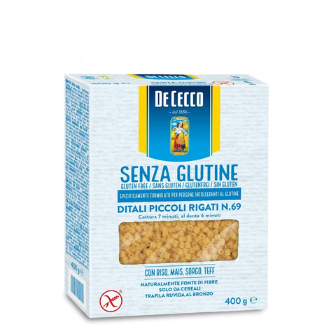 De Cecco Internationale Nudeln De Cecco Ditali Piccoli Rigati 400 g senza Glutine Glutenfrei pasta nudeln Internationale Nudeln italienisch Original 8001250014160