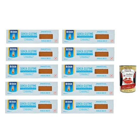 De Cecco Internationale Nudeln De Cecco Spaghetti senza Glutine No.12, Glutenfrei,100% Italienisch Pasta Nudeln gluten free 10x 400 G Original 8001250014078