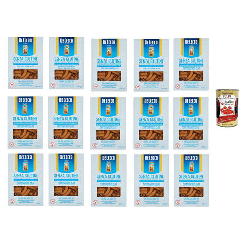 De Cecco Tortiglioni senza Glutine No.23, Glutenfrei, 100% Pasta Nudeln gluten 1 Stk Original italienisch