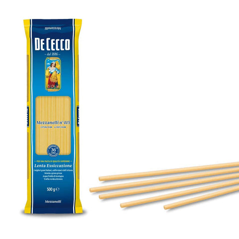 De Cecco Pasta 100% Mezzanelli n° 415 lange Nudeln 5x 500g italienisch Original
