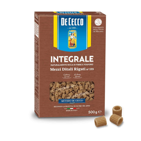De Cecco Mezzi Ditali Rigati Integrali n 159 Vollkorn Pasta 10x 500g Original italienisch