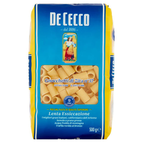 De Cecco Pasta De Cecco 100% Italienisch Gnocchetti di Zita n. 37 Nudeln 500 g 10x italienisch Original