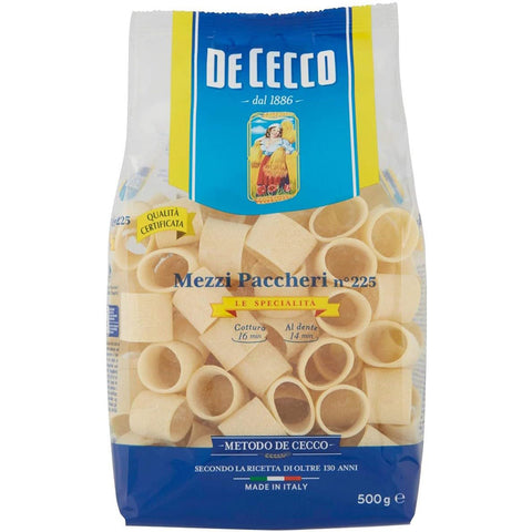 De Cecco Pasta 100% mezzi paccheri n. 225 Nudeln 10x500g Original italienisch