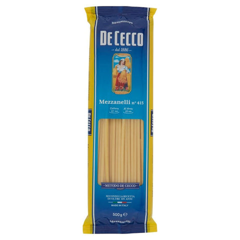 De Cecco Längliche Pasta De Cecco Pasta 100% Italienisch Mezzanelli n° 415 lange Nudeln 500g 10x Original italienisch 8001250003904