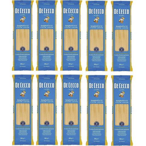 De Cecco Längliche Pasta De Cecco Pasta 100% Italienisch Spaghetti n. 12 Nudeln 500g 10x Original italienisch 8001250120120