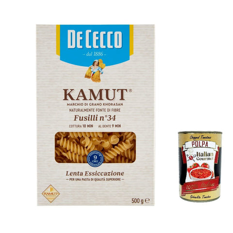 De Cecco nudeln Pasta Fusilli N. 34 Kamut Marke von Khorasan Weizen 10x 500g italienisch Original