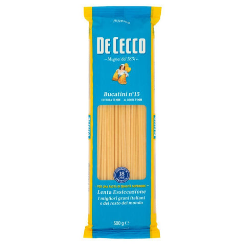 De Cecco Pasta 100% Italienisch Bucatini n. 15 Nudeln 500 g Nudeln & Pasta Original