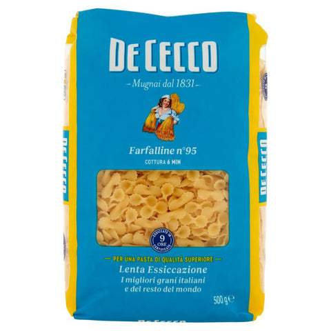 De Cecco Pasta De Cecco 100% Italienisch Farfalline n. 95 Nudeln 500 g 10x italienisch Original + kostenlos Polpa 400 g