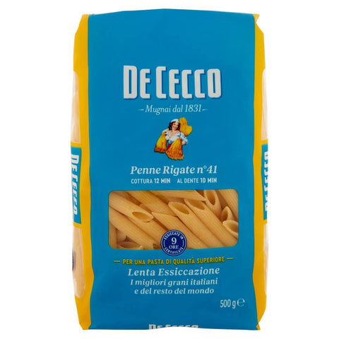 De Cecco Pasta 100% Penne rigate N° 41 Nudeln 10x500g Original italienisch