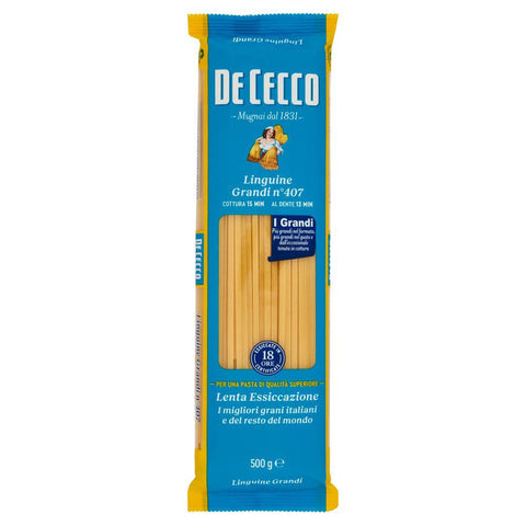 De Cecco Nudeln & Pasta De Cecco Pasta 100% Italienisch Linguine grandi n. 407 Nudeln 500 g Nudeln & Pasta Original 8001250012159