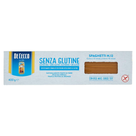 De Cecco Nudeln & Pasta De Cecco Spaghetti senza Glutine No. 12 Glutenfrei pasta nudeln 400G 14x Original italienisch inkl. Italian Gourmet Polpa 400g 8001250014078