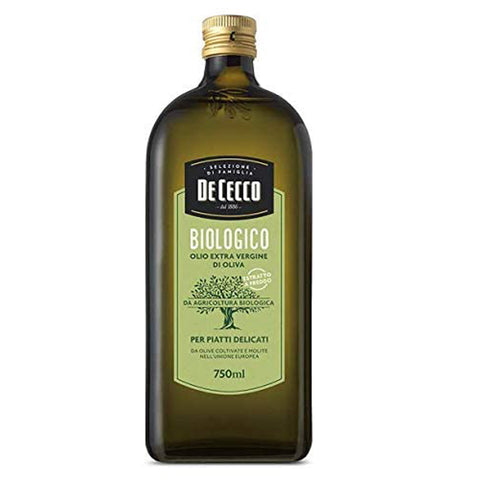 De Cecco Biologico Olio Extra Vergine Di Oliva Bio-Öl Natives Olivenöl Extra für delikate gerichte 750ml 3x Original italienisch