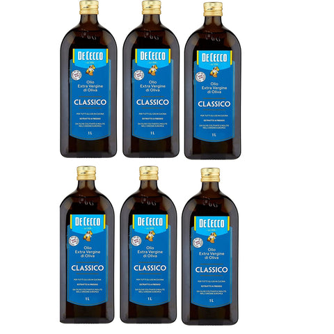 De Cecco Classico Natives Olivenöl Extra Olio Extra Vergine 1 Lt nativ 6x Original italienisch