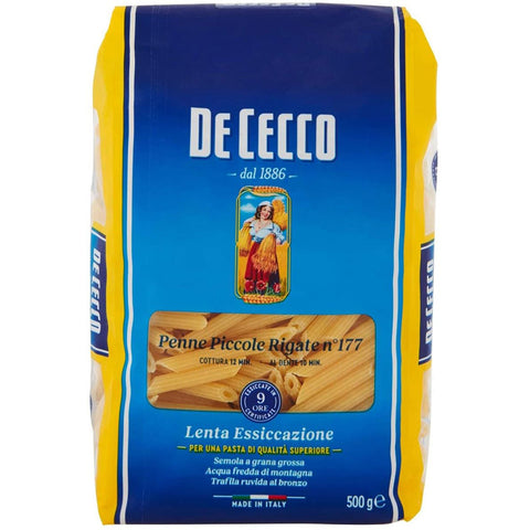 De Cecco Pasta De Cecco 100% Italienisch Penne Piccole Rigate n. 177 Nudeln 500 g 10x italienisch Original