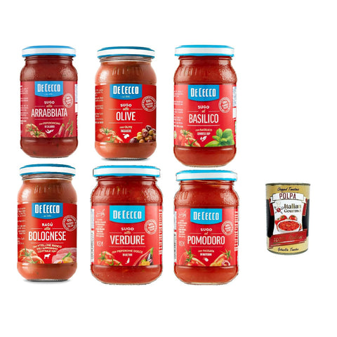 De Cecco Testpaket sauce Pastasauce tomatensauce aus italien 6x 190g italienisch Original
