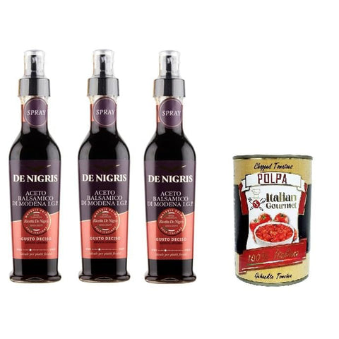 De Nigris Balsamico Essig aus Modena I.G.P. Gusto Deciso Spray 3x250 ml italienisch Original