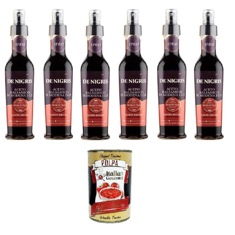 De Nigris Essig De Nigris Balsamico Essig aus Modena I.G.P. Gusto Deciso Spray 6x250 ml italienisch Original 8032754437315