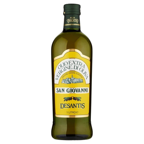 De santis Oliven De santis Desantis Olivenöl 1 Liter San Giovanni - extra nativ - Olio Extra Vergine di Oliva BESCHÄDIGTES ETIKETT 8009113015200